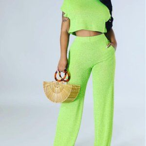 Found Comfort Set- Neon Green